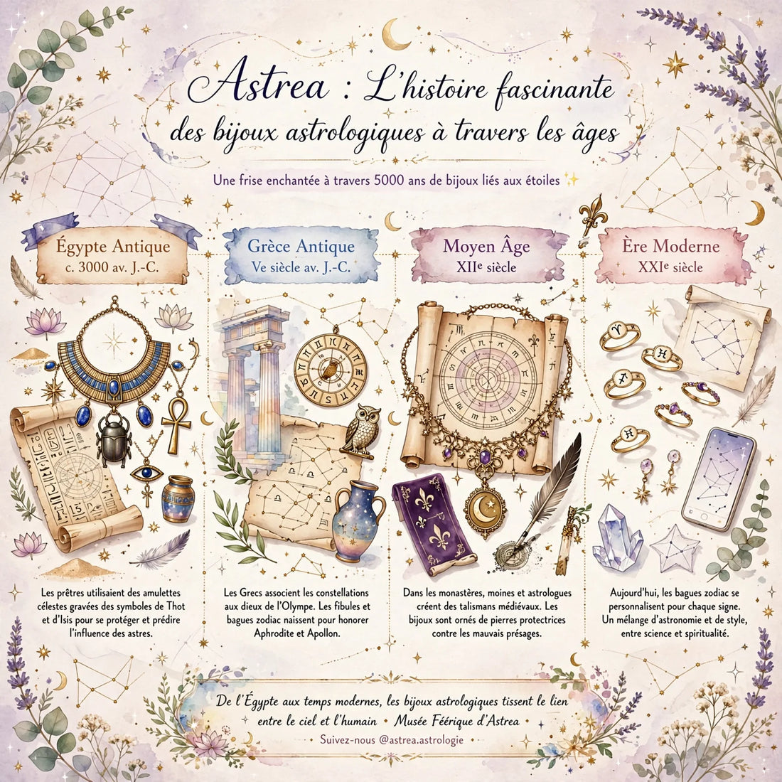 L'histoire fascinante des bijoux astrologiques à travers les âges