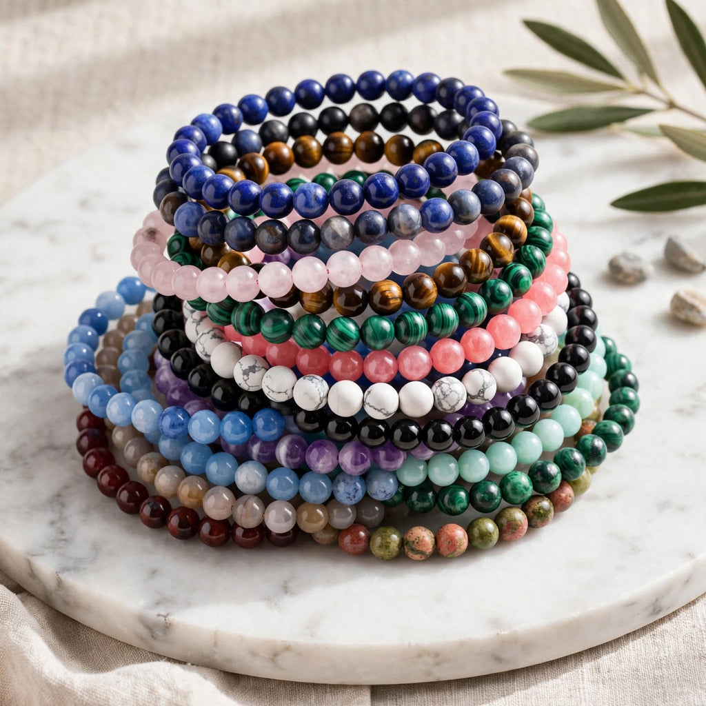 Bracelet "GAIA" Perles en Pierres Naturelles