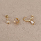 Coffret 3 Boucles d'Oreilles Plaqué Or – Édition Rare