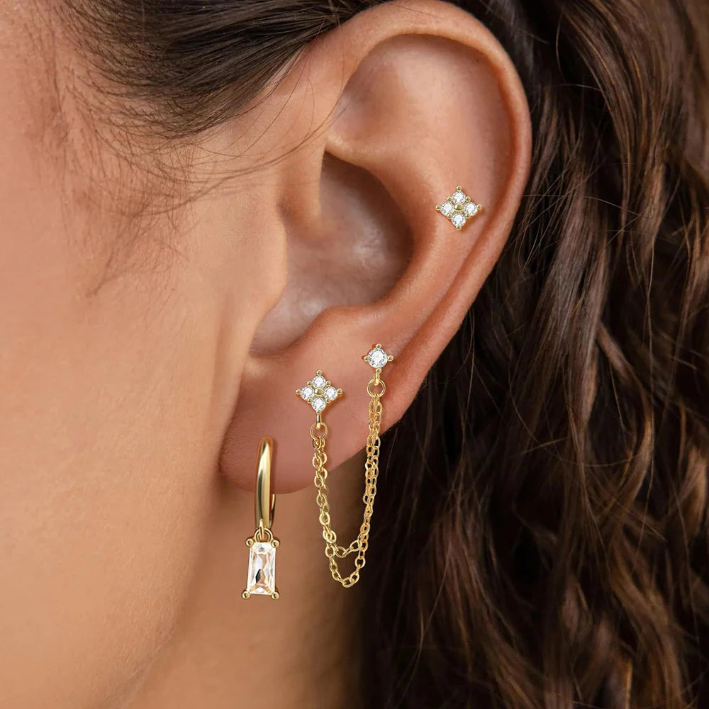 Coffret 3 Boucles d'Oreilles Colorées – Édition Rare