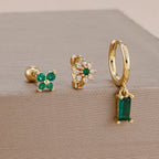 Coffret 3 Boucles d'Oreilles Plaqué Or – Édition Rare