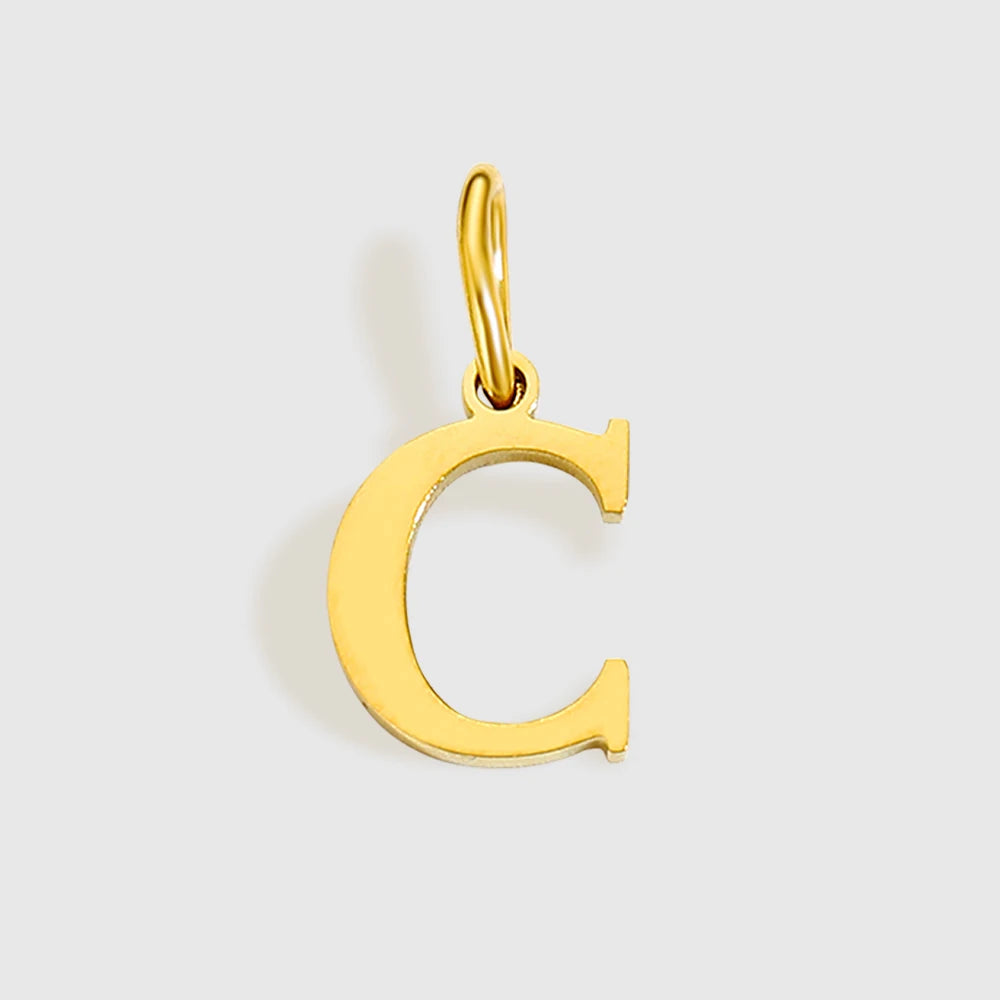 Pendentif "ALBA" Lettre Alphabet