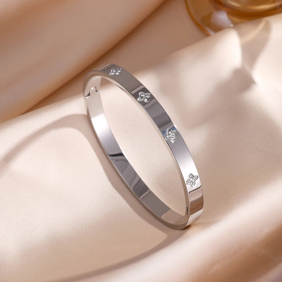 Bracelet "IVY" Jonc Zircon Empilable