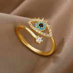 Bague "IRIS" Œil Protecteur Géométrique