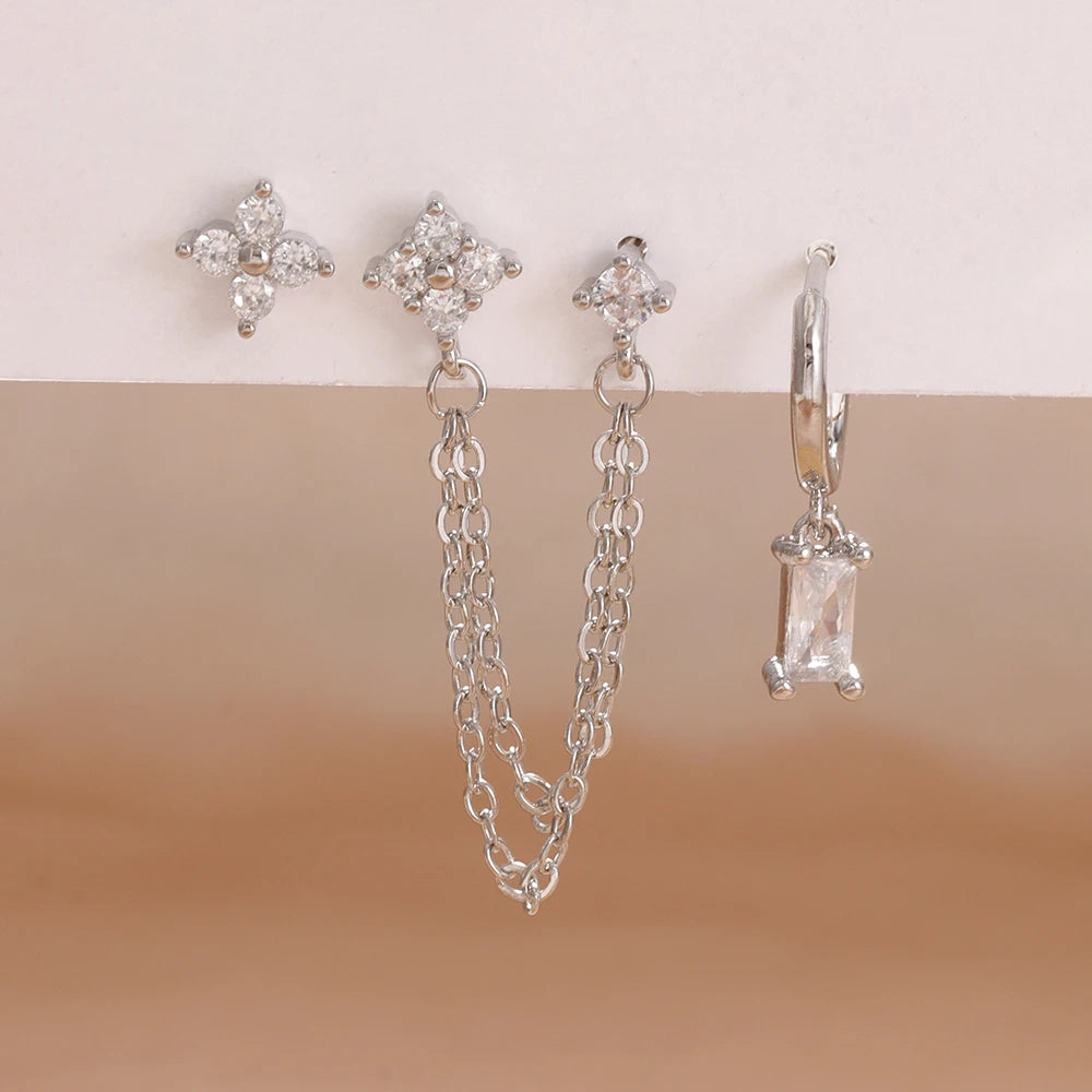 Coffret 3 Boucles d'Oreilles Colorées – Édition Rare