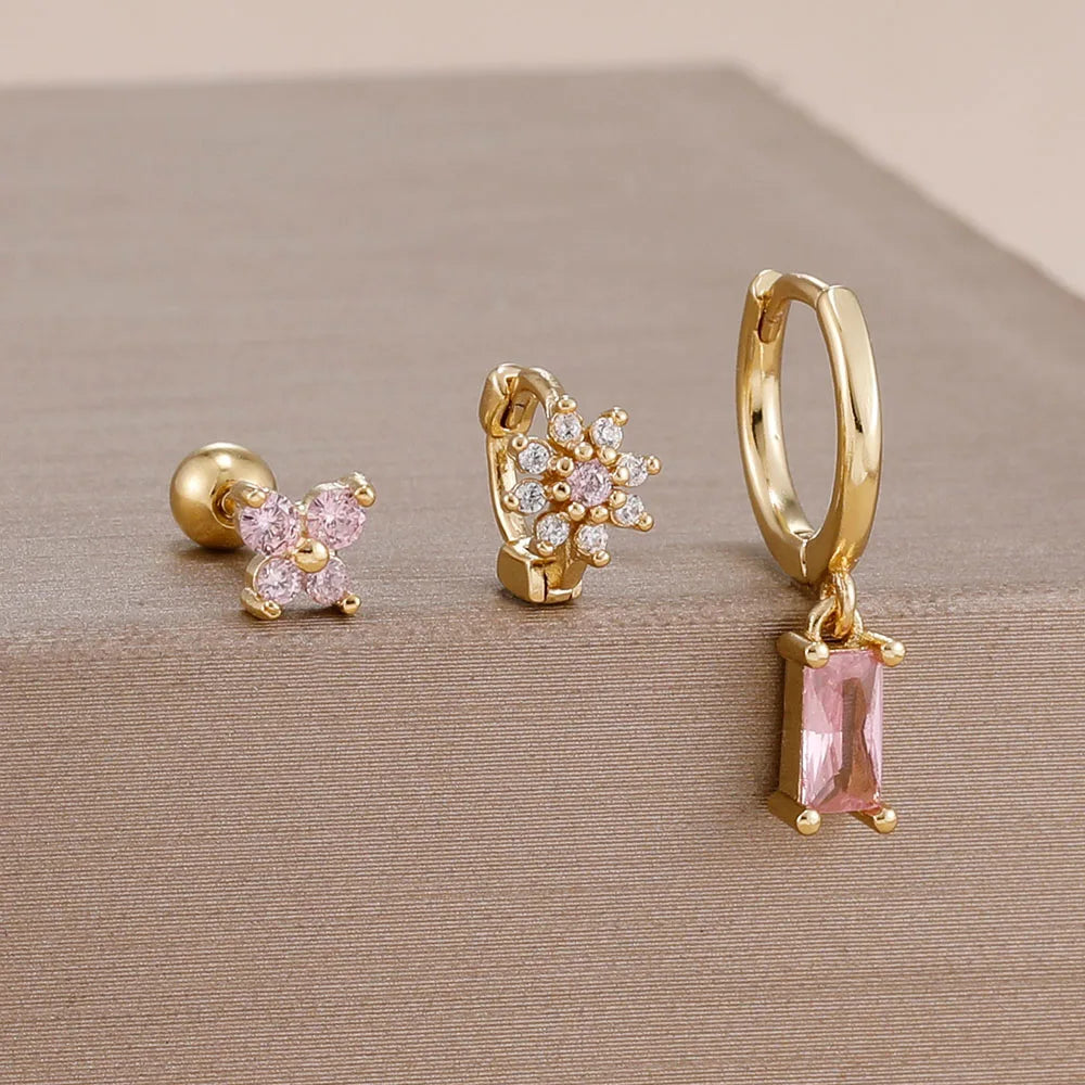 Coffret 3 Boucles d'Oreilles Plaqué Or – Édition Rare