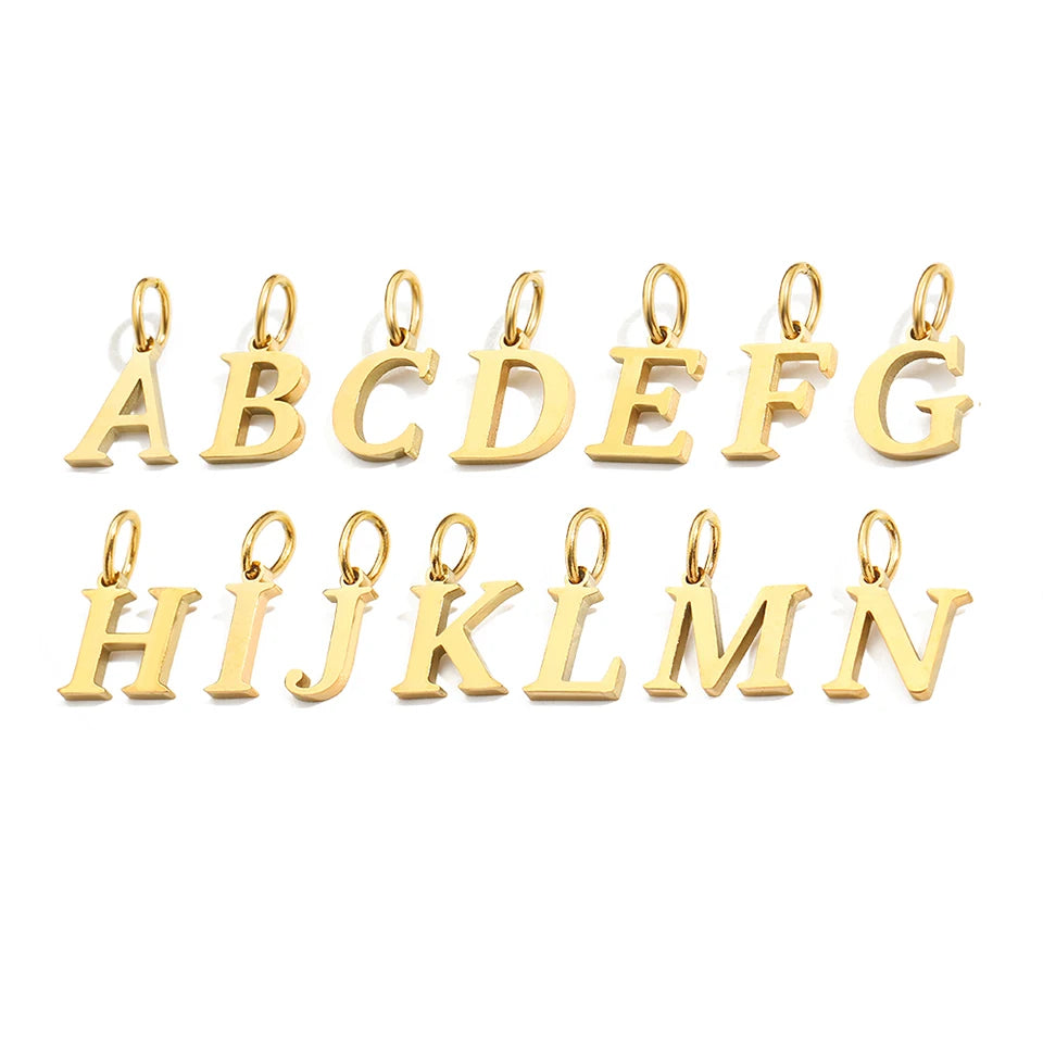 Pendentif "ALBA" Lettre Alphabet