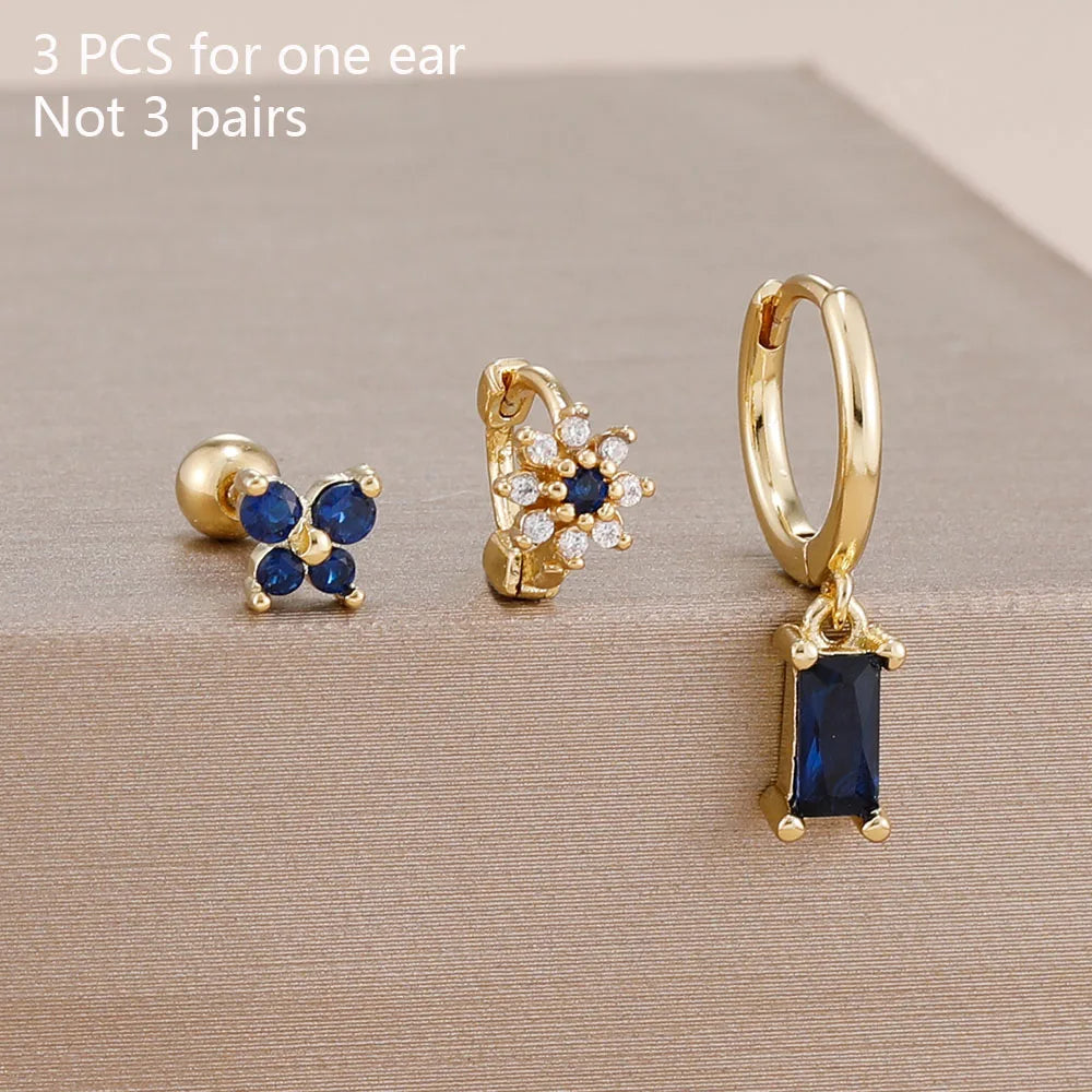 Coffret 3 Boucles d'Oreilles Plaqué Or – Édition Rare