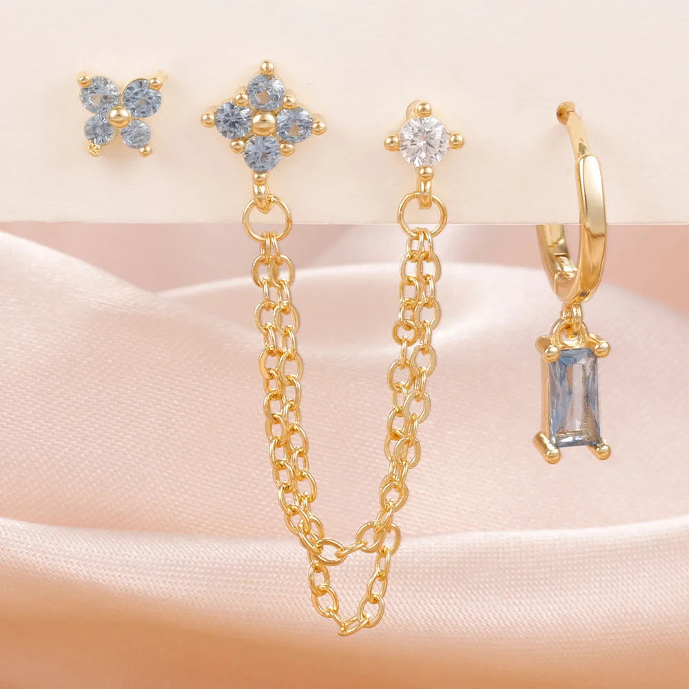 Coffret 3 Boucles d'Oreilles Colorées – Édition Rare