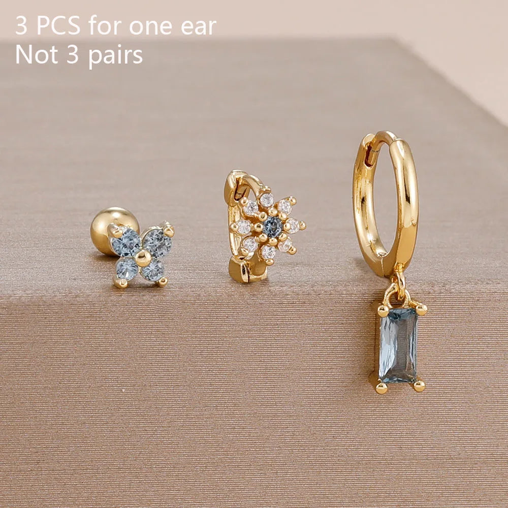 Coffret 3 Boucles d'Oreilles Plaqué Or – Édition Rare
