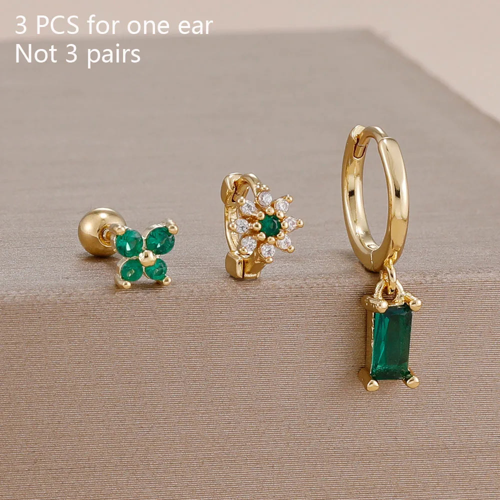 Coffret 3 Boucles d'Oreilles Plaqué Or – Édition Rare