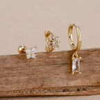 Coffret 3 Boucles d'Oreilles Plaqué Or – Édition Rare