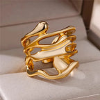 Bague "IRIS" Œil Protecteur Géométrique