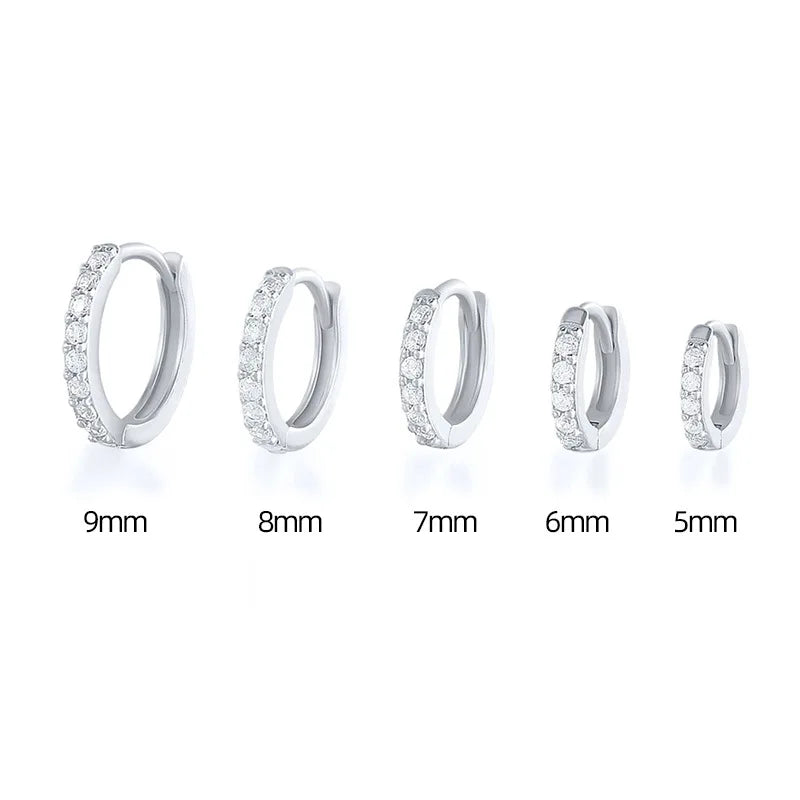Créoles "ELSA" Minimalistes Zircon