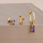 Coffret 3 Boucles d'Oreilles Plaqué Or – Édition Rare