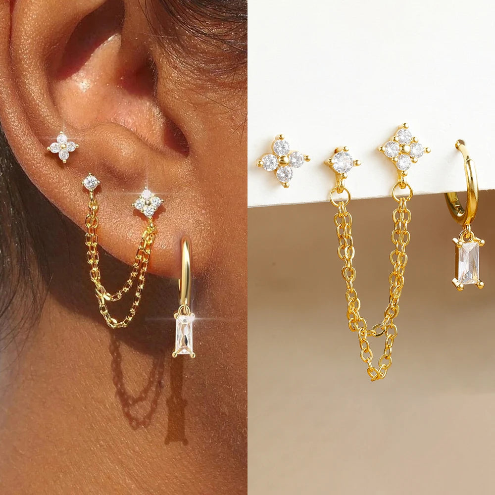 Coffret 3 Boucles d'Oreilles Colorées – Édition Rare