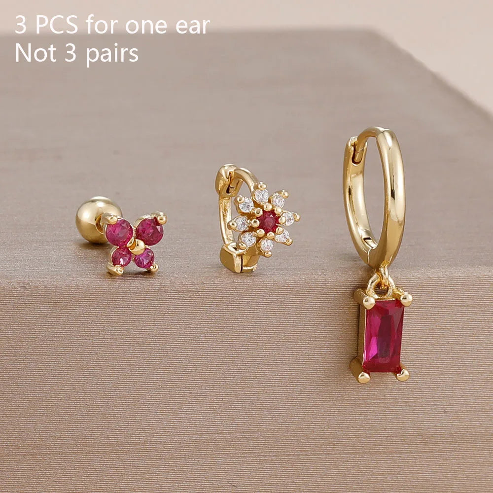 Coffret 3 Boucles d'Oreilles Plaqué Or – Édition Rare