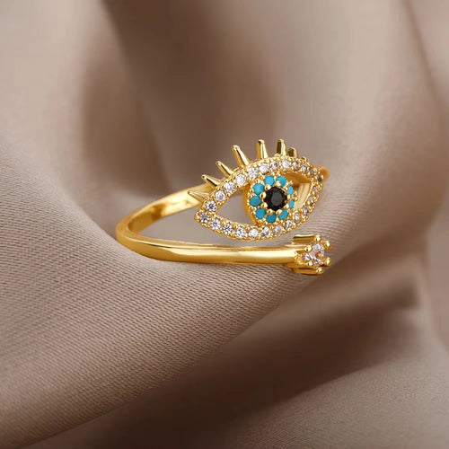 Bague "IRIS" Œil Protecteur Géométrique