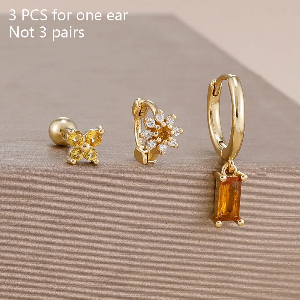 Coffret 3 Boucles d'Oreilles Plaqué Or – Édition Rare