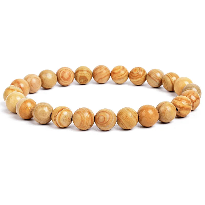 Bracelet "GAIA" Perles en Pierres Naturelles