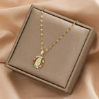Collier "GRACE" Médaille Vierge Marie