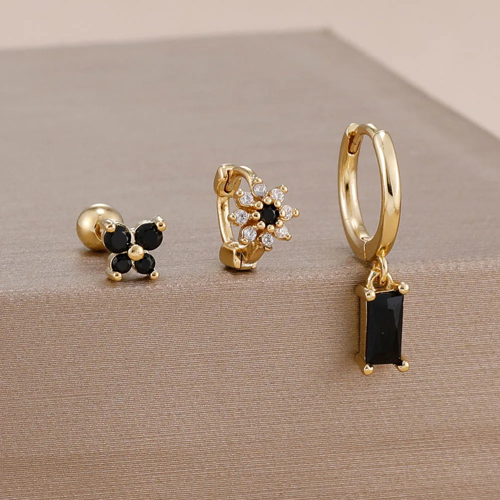 Coffret 3 Boucles d'Oreilles Plaqué Or – Édition Rare