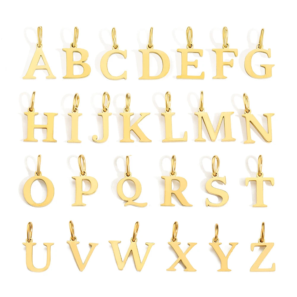 Pendentif "ALBA" Lettre Alphabet