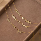 Collier Personnalisable Multi-Prénoms – Acier Inoxydable
