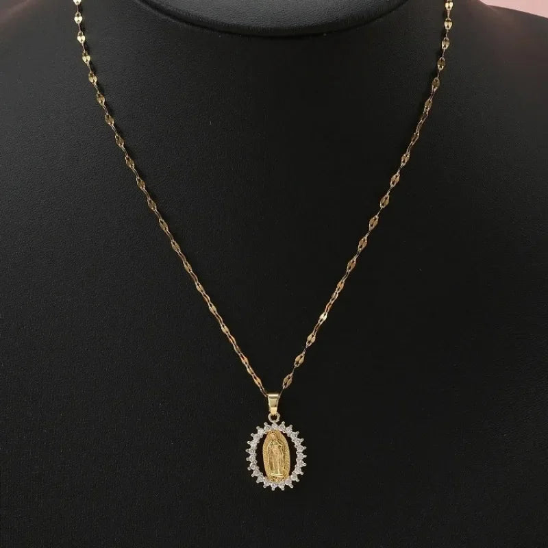 Collier "GRACE" Médaille Vierge Marie