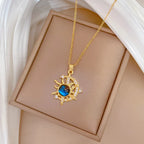 Collier "COSMOS" Astronaute Lune et Planète