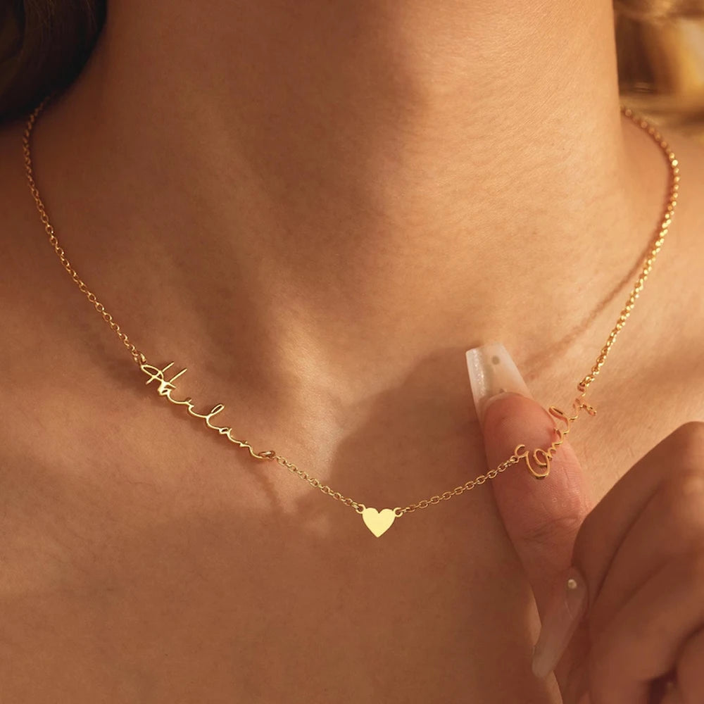 Collier Personnalisable Multi-Prénoms – Acier Inoxydable