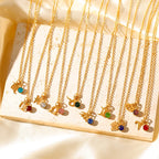 Collier Signe Astrologique – Pierre de Naissance Plaqué Or