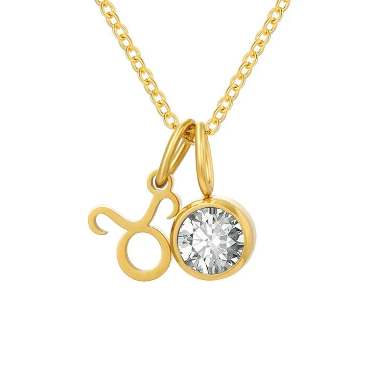 Collier Signe Astrologique – Pierre de Naissance Plaqué Or