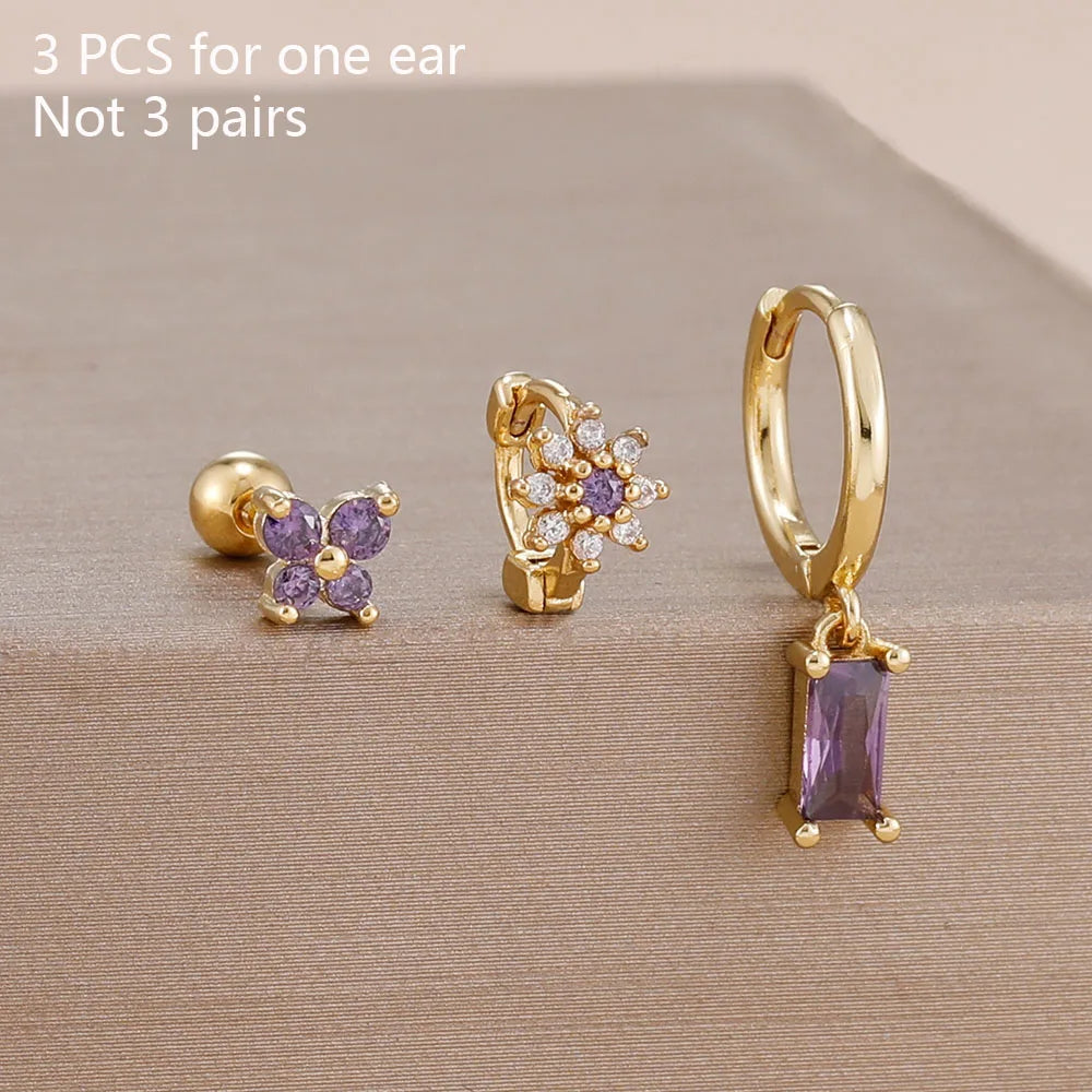 Coffret 3 Boucles d'Oreilles Plaqué Or – Édition Rare