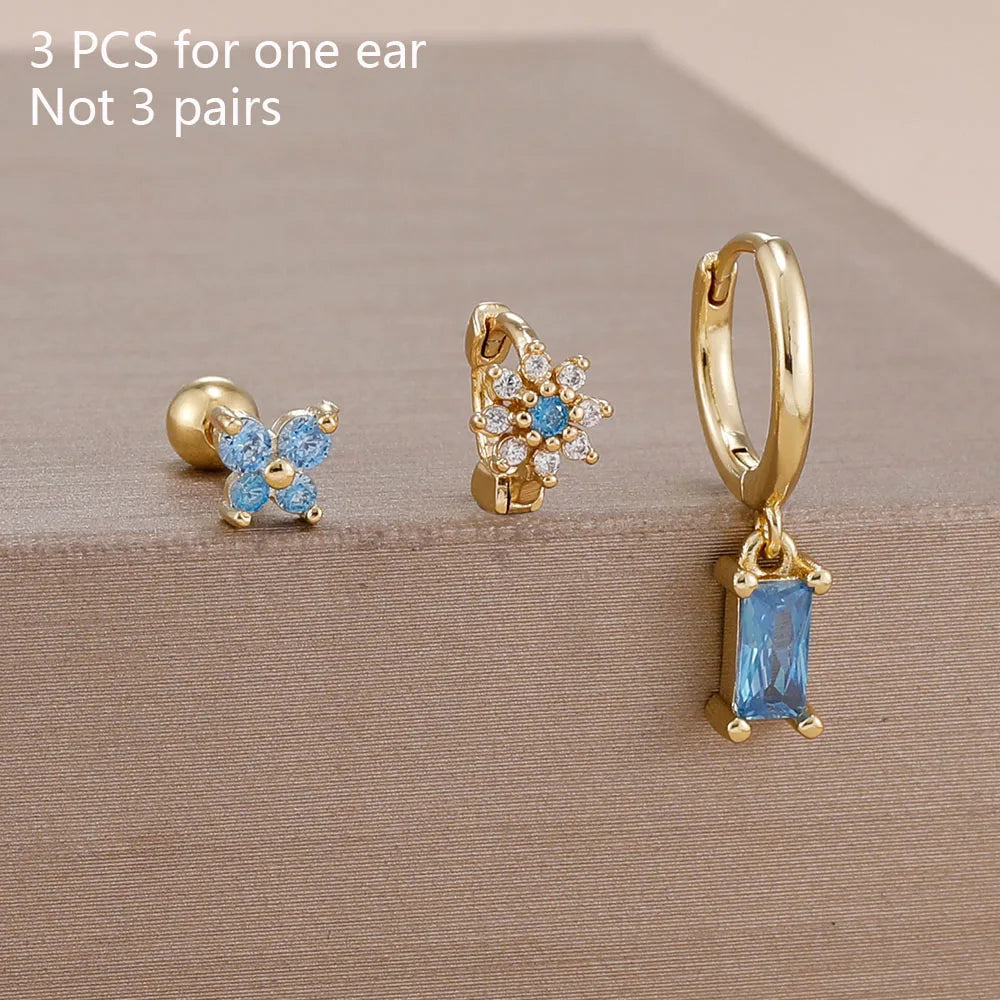 Coffret 3 Boucles d'Oreilles Plaqué Or – Édition Rare
