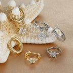 Trio "FLORA" Boucles d'Oreilles Fleurs
