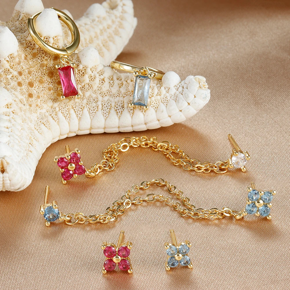 Coffret 3 Boucles d'Oreilles Colorées – Édition Rare