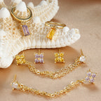 Coffret 3 Boucles d'Oreilles Colorées – Édition Rare