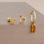 Coffret 3 Boucles d'Oreilles Plaqué Or – Édition Rare
