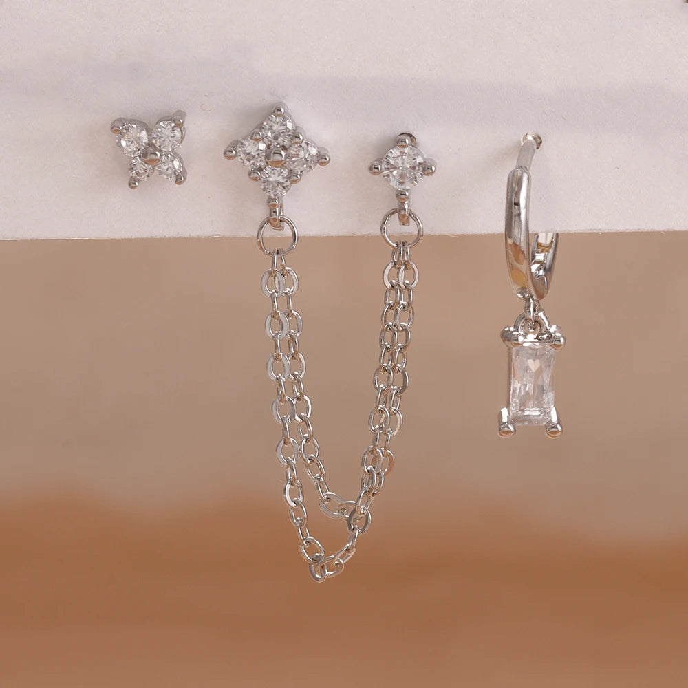 Coffret 3 Boucles d'Oreilles Colorées – Édition Rare