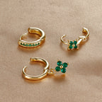 Trio "FLORA" Boucles d'Oreilles Fleurs