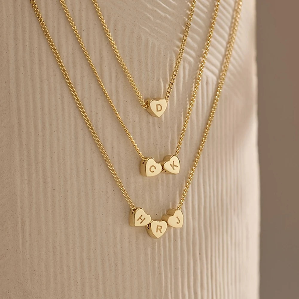 Collier "AVA" -  Cœurs Personnalisables