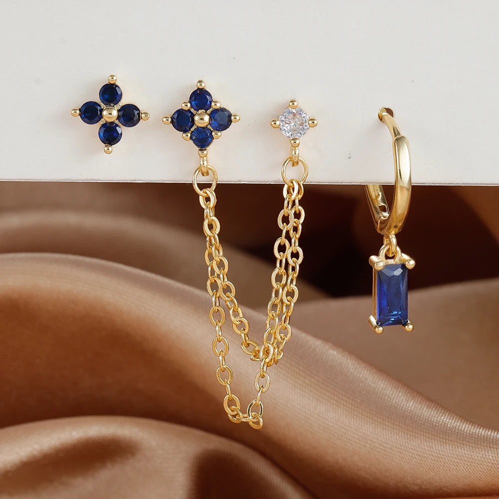Coffret 3 Boucles d'Oreilles Colorées – Édition Rare