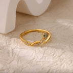 Bague "IRIS" Œil Protecteur Géométrique