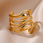 Bague "IRIS" Œil Protecteur Géométrique