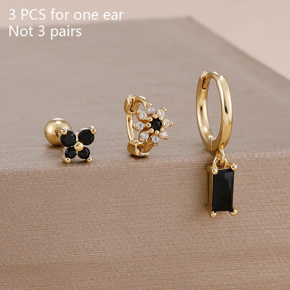 Coffret 3 Boucles d'Oreilles Plaqué Or – Édition Rare