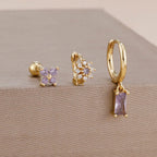 Coffret 3 Boucles d'Oreilles Plaqué Or – Édition Rare