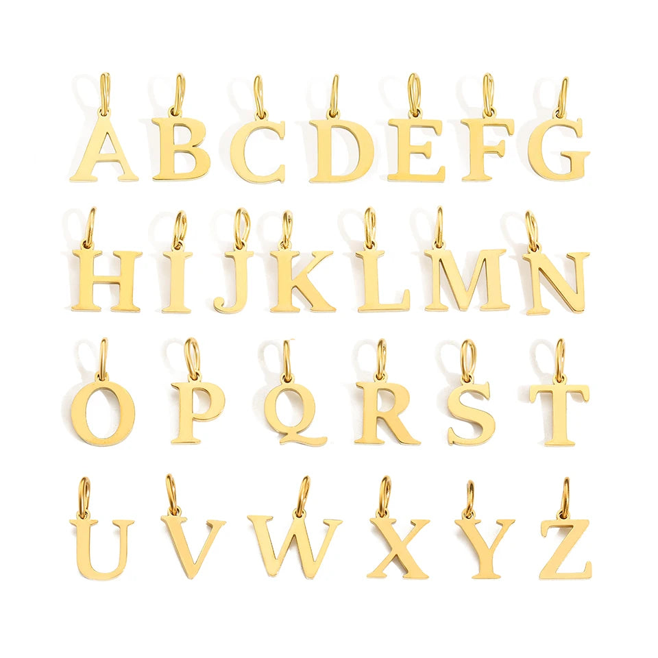 Pendentif "ALBA" Lettre Alphabet
