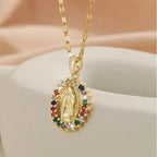 Collier "GRACE" Médaille Vierge Marie